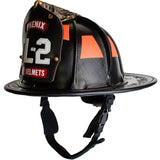 Phenix TL-2 Traditional Leather Helmet NFPA with Flipdowns